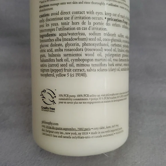 🆕️ PHILOSOPHY Purity One-Step Facial Cleanser with Pump (947 ml/ 32 fl.oz)